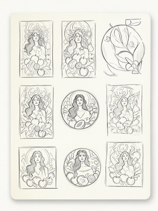 Julife first draft sketches